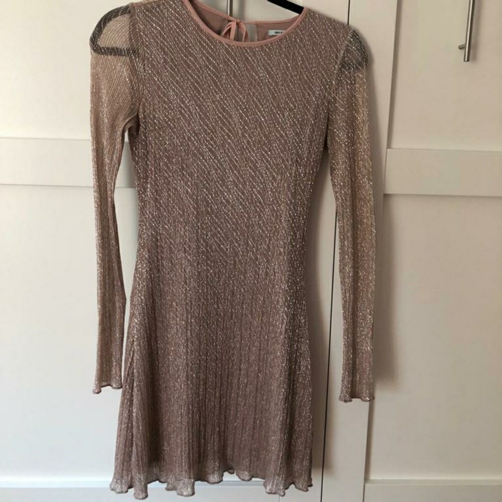 Kimchi Blue sparkly Pink Champagne Party Dress